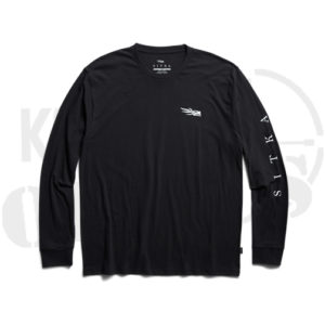 Sitka Gear Foundation Long Sleeve T-Shirt - Black