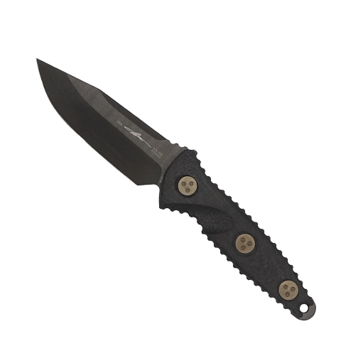 Microtech 113M-1DLCCFS Socom Alpha Mini Signature Series S/E Fixed Blade Knife Black - Black DLC