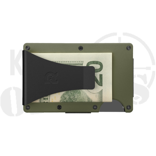 Ridge Wallet - Matte Olive w/ Money Clip - RW-282