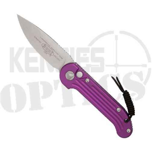 Microtech 135-10VI LUDT S/E Automatic Folding Knife Violet - Stonewash