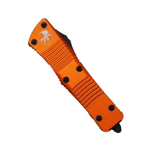 Microtech 138-3OR Troodon D/E Fully Serrated OTF Automatic Knife Orange - Black