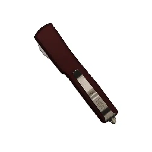Microtech 147-10MR UTX-70 D/E OTF Automatic Knife Merlot - Stonewash