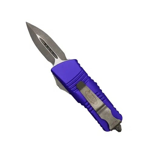 Microtech 238-10APPU Troodon Mini D/E OTF Automatic Knife Purple - Apocalyptic