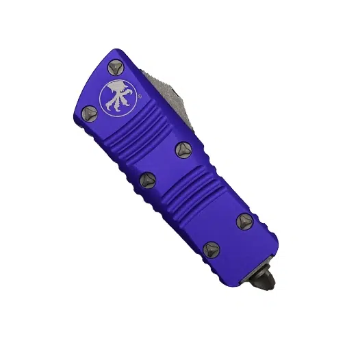 Microtech 238-10APPU Troodon Mini D/E OTF Automatic Knife Purple - Apocalyptic