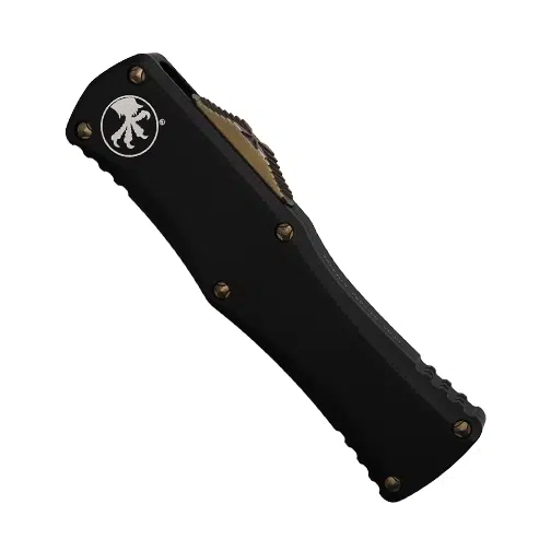 Microtech 702-15 Hera D/E Fully Serrated OTF Automatic Knife Black - Bronze