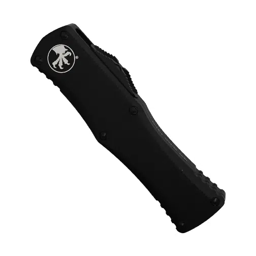Microtech 702-3T Hera D/E Fully Serrated OTF Automatic Knife Black - Black