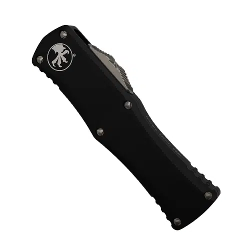 Microtech 703-11 Hera S/E Partially Serrated OTF Automatic Knife Black - Stonewash