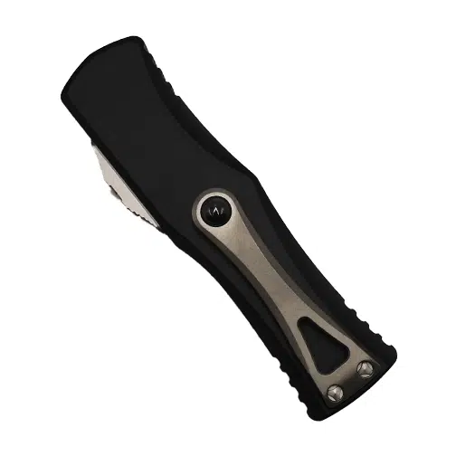 Microtech 703-11 Hera S/E Partially Serrated OTF Automatic Knife Black - Stonewash