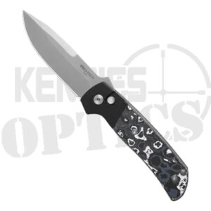 Pro-Tech Knives Terzuola ATCF Automatic Knife White Storm Carbon Fiber - Stonewash