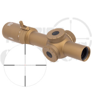 Primary Arms Compact PLx 1-8x24mm FFP Scope FDE - Illuminated ACSS Griffin MIL M8 Reticle