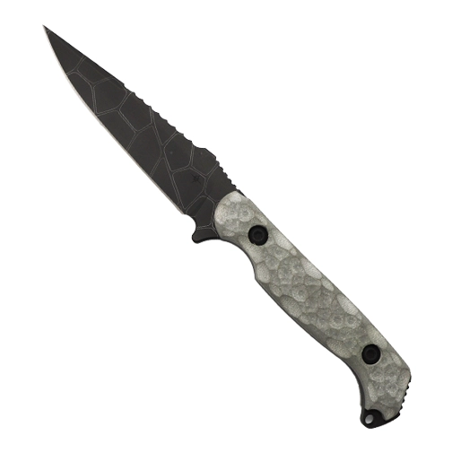 Toor Knives Darter S/E Fixed Blade Knife Vapor Grey G10 - Dragonfly Wing Black KG Gunkote
