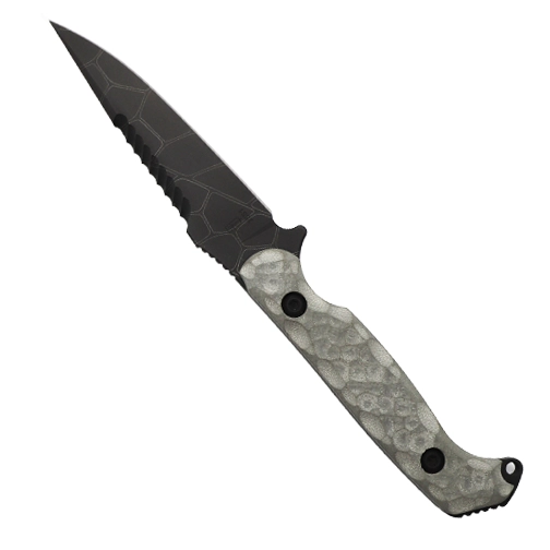 Toor Knives Darter S/E Fixed Blade Knife Vapor Grey G10 - Dragonfly Wing Black KG Gunkote