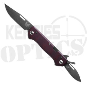 Benchmade 317BK-02 Weekender S/E Folding Knife Burgundy Micarta - Black DLC