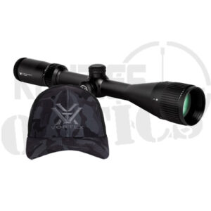 Vortex Crossfire II AO 6-18x44mm Scope Dead Hold BDC Reticle & Black Camo Logo Hat Bundle