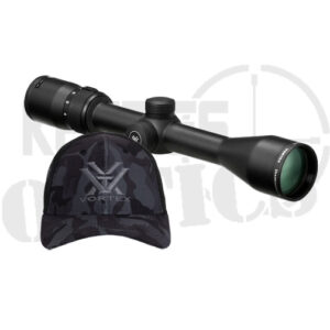 Vortex Diamondback 4-12x40mm Scope w/ Dead Hold BDC Reticle & Black Camo Logo Hat Bundle