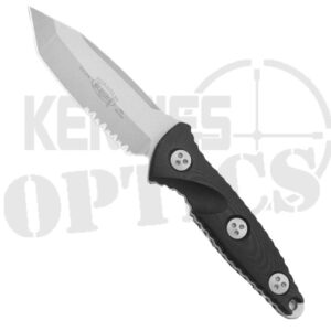 Microtech 114M-11 Socom Alpha Mini Partially Serrated T/E Fixed Knife Black - Stonewash