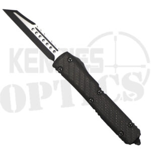 Microtech 119W-1CFS Ultratech Signature Series Warhound OTF Automatic Knife Black Carbon Fiber - Black