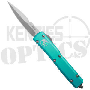 Microtech 120-10TQ Ultratech D/E OTF Automatic Knife Turquoise - Stonewash