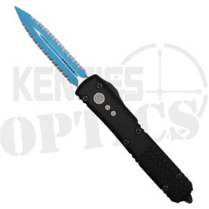 Microtech 122-D3JK Ultratech Signature Series Fully Serrated D/E OTF Automatic Knife Black - Jedi Knight Blue