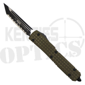 Microtech 123-3FRGTODS Ultratech Signature Series Fully Serrated T/E OTF Automatic Knife OD Green Frag - Black