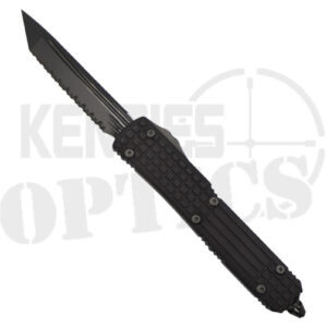 Microtech 123-3UT-DSH Ultratech Signature Series Fully Serrated T/E OTF Automatic Knife Black Frag - Black