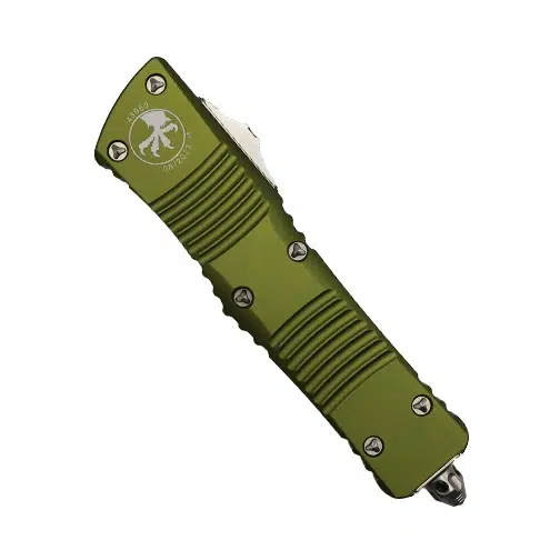 Microtech 142-10OD Combat Troodon D/E OTF Automatic Knife OD Green - Stonewash
