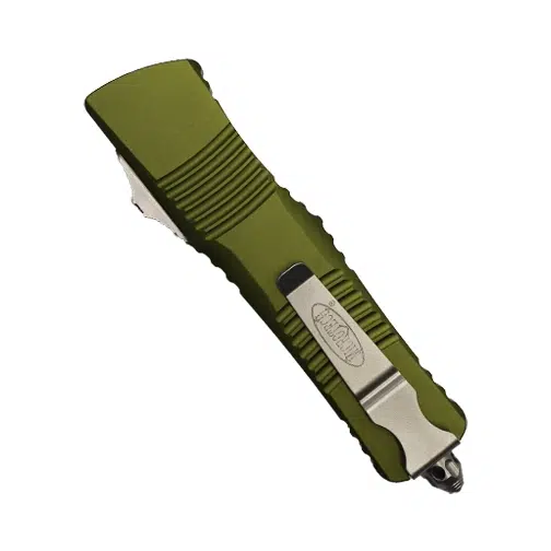Microtech 142-10OD Combat Troodon D/E OTF Automatic Knife OD Green - Stonewash
