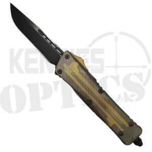 Microtech 143-1DLCTULS Combat Troodon S/E OTF Automatic Knife Yellow & Black - Black