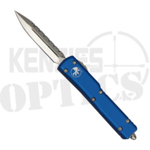 Microtech 147-12BL UTX-70 D/E Fully Serrated OTF Automatic Knife Blue - Stonewash
