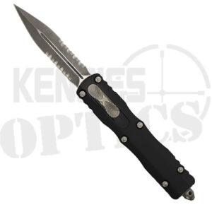 Microtech 227-11AP Dirac Delta Partially Serrated D/E OTF Automatic Knife Black - Apocalyptic