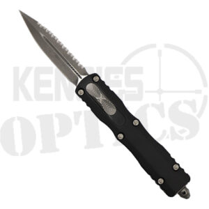 Microtech 227-12AP Dirac Delta Fully Serrated D/E OTF Automatic Knife Black - Apocalyptic