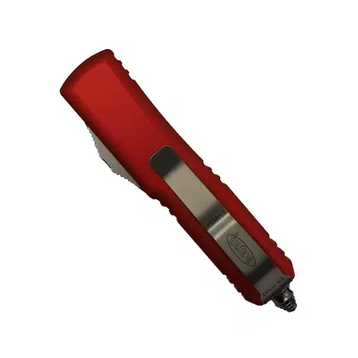 Microtech 231-10RD UTX-85 S/E OTF Automatic Knife Red - Stonewash