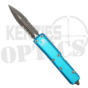 Microtech 232-5TQ UTX-85 Partially Serrated D/E OTF Automatic Knife Turquoise - Satin