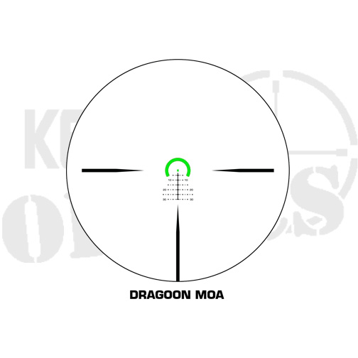 Swampfox 1-6x24 Warhorse FFP Rifle Scope - Green Dragoon MOA Reticle