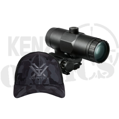 Vortex VMX-3T Magnifier & Black Camo Logo Hat Bundle