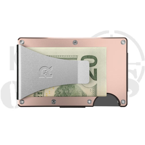 Ridge Aluminum Wallet - Rose Gold