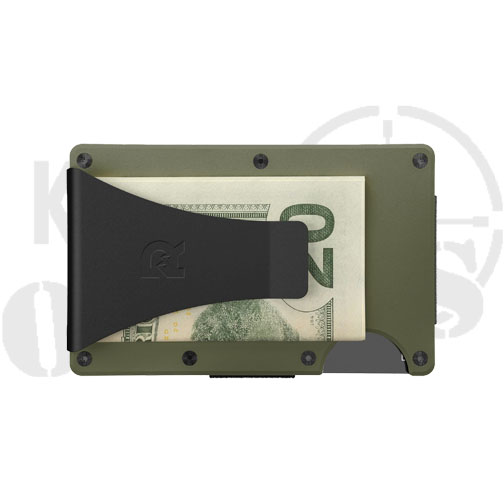 Ridge Titanium Wallet - Matte olive