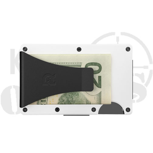 Ridge Aluminum Wallet - White