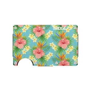 Ridge Wallet Tropical Aluminum w/ Cash Strap & Money Clip
