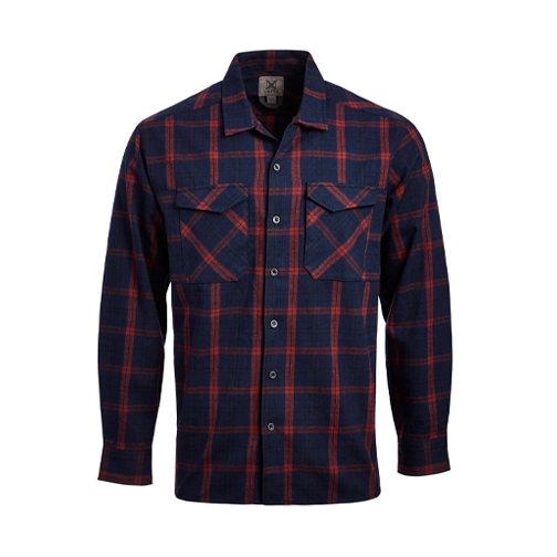 Vertx Canyon River Flannel Midnight Clay Plaid