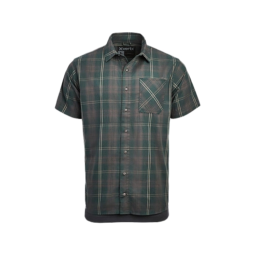 Vertx Guardian Stretch Short Sleeve Shirt - Pine Plaid