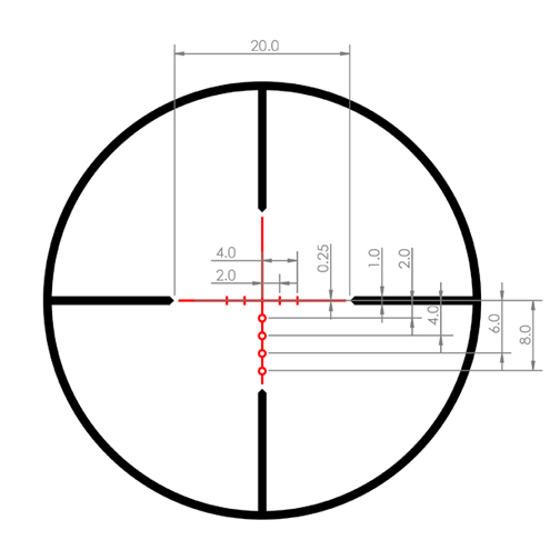 EOTech Vudu 1-6x24 SFP Riflescope - BD1 Reticle