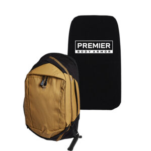 Vertx Commuter Backpack - Dark Earth/It's Black & Premier Body Armor Level IIIA Insert Bundle