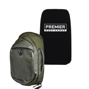Vertx Commuter Backpack - Heather OD/OD Green & Premier Body Armor Level IIIA Insert Bundle