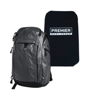 Vertx Gamut Backpack - Heather Smoke Grey/It's Black & Premier Body Armor 3.0 Level IIIA Backpack Insert Bundle