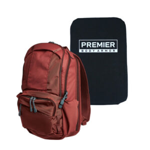 Vertx Ready Pack - Brick Red & Premier Body Armor Level IIIA Backpack Insert Bundle