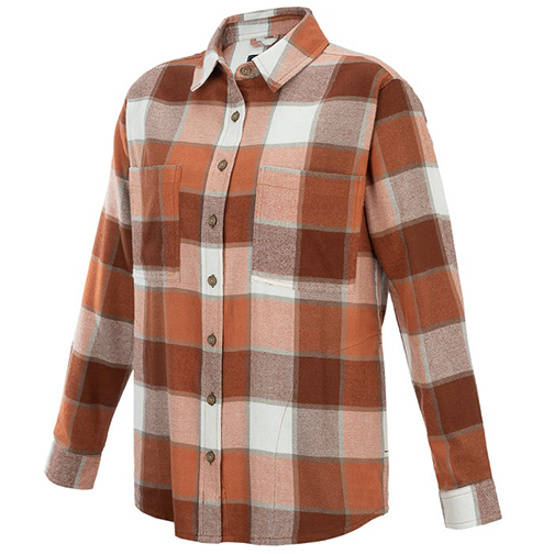 Vertx Women's Valley Flannel - Brick Red Paned Plaid