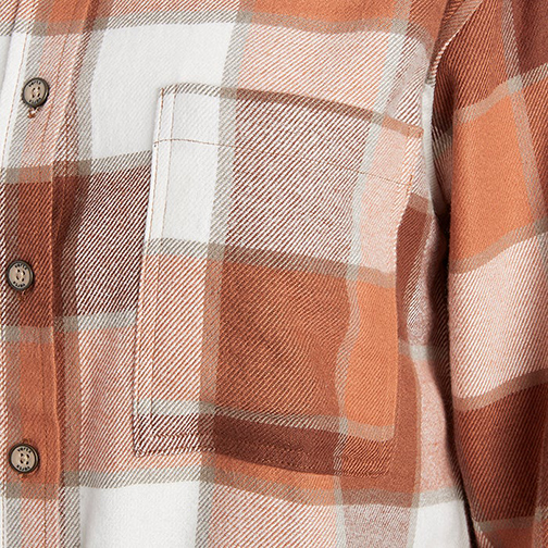 Vertx Women's Valley Flannel - Brick Red Paned Plaid