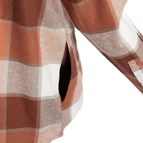 Vertx Women's Valley Flannel - Brick Red Paned Plaid