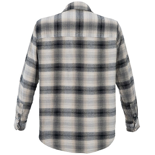 Vertx Women's Valley Flannel - Black & White Ombre Plaid
